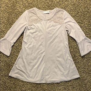 Kim Rogers suede blouse